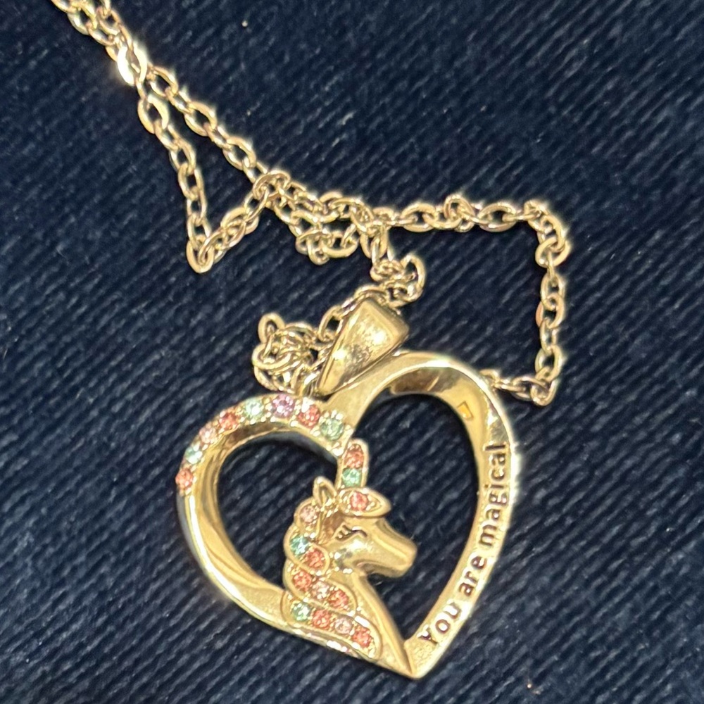 Silver “You Are Magical” Unicorn Pendant Necklace